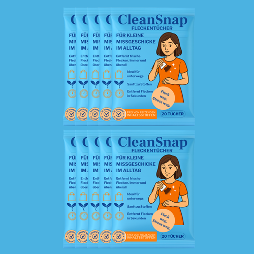 CleanSnap 10er Family Box – 200 Tücher